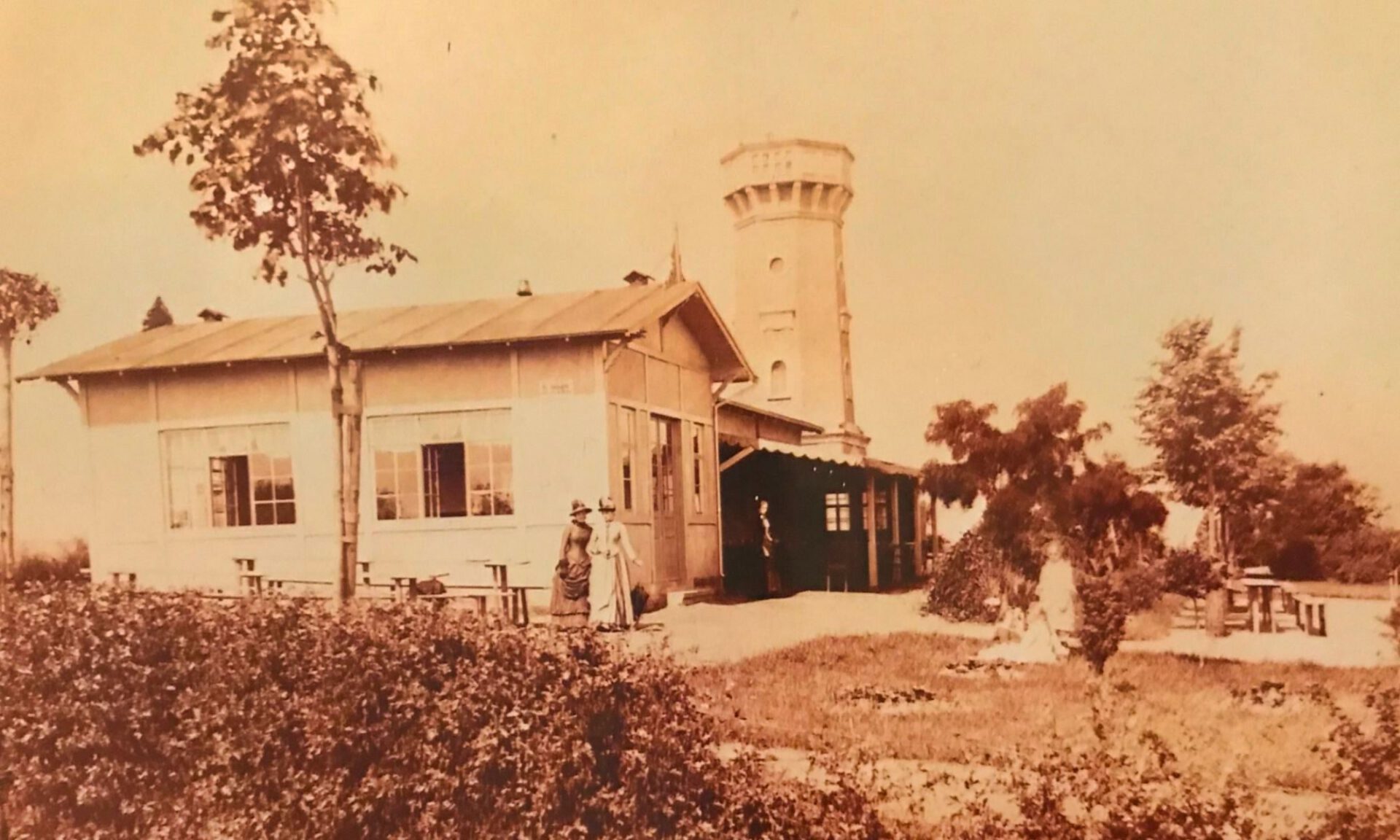 Ansicht vom Lugturm um 1900
