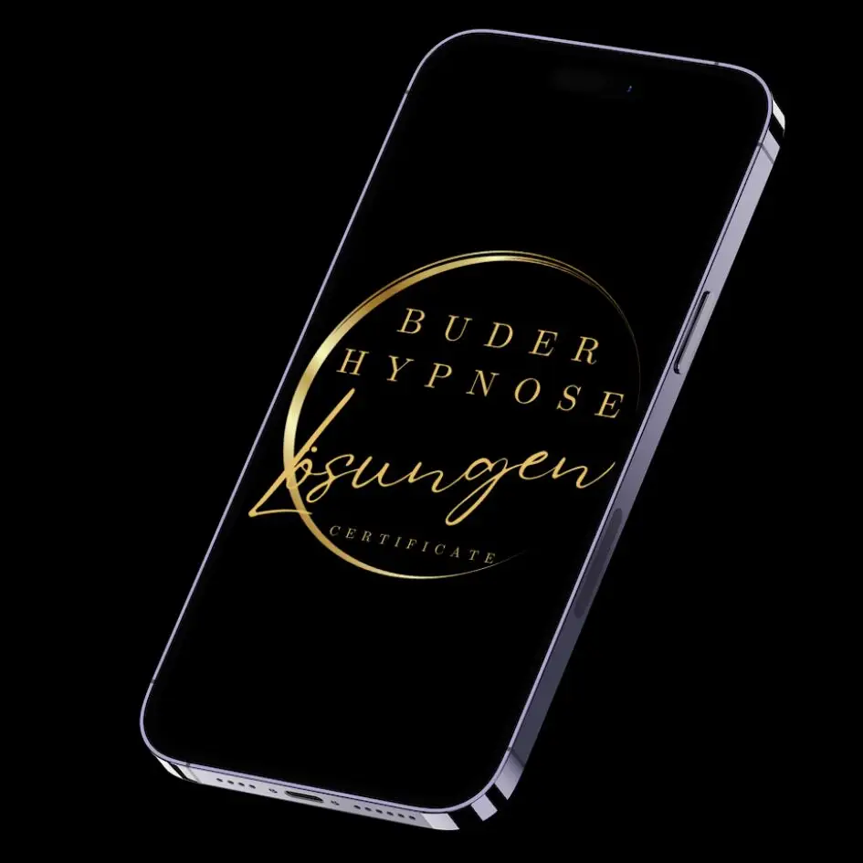 Schriftzug Lösungen auf einem Handy